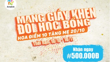 MANG GIẤY KHEN ĐỔI HỌC BỔNG - HOA ĐIỂM 10 TẶNG MẸ 20/10